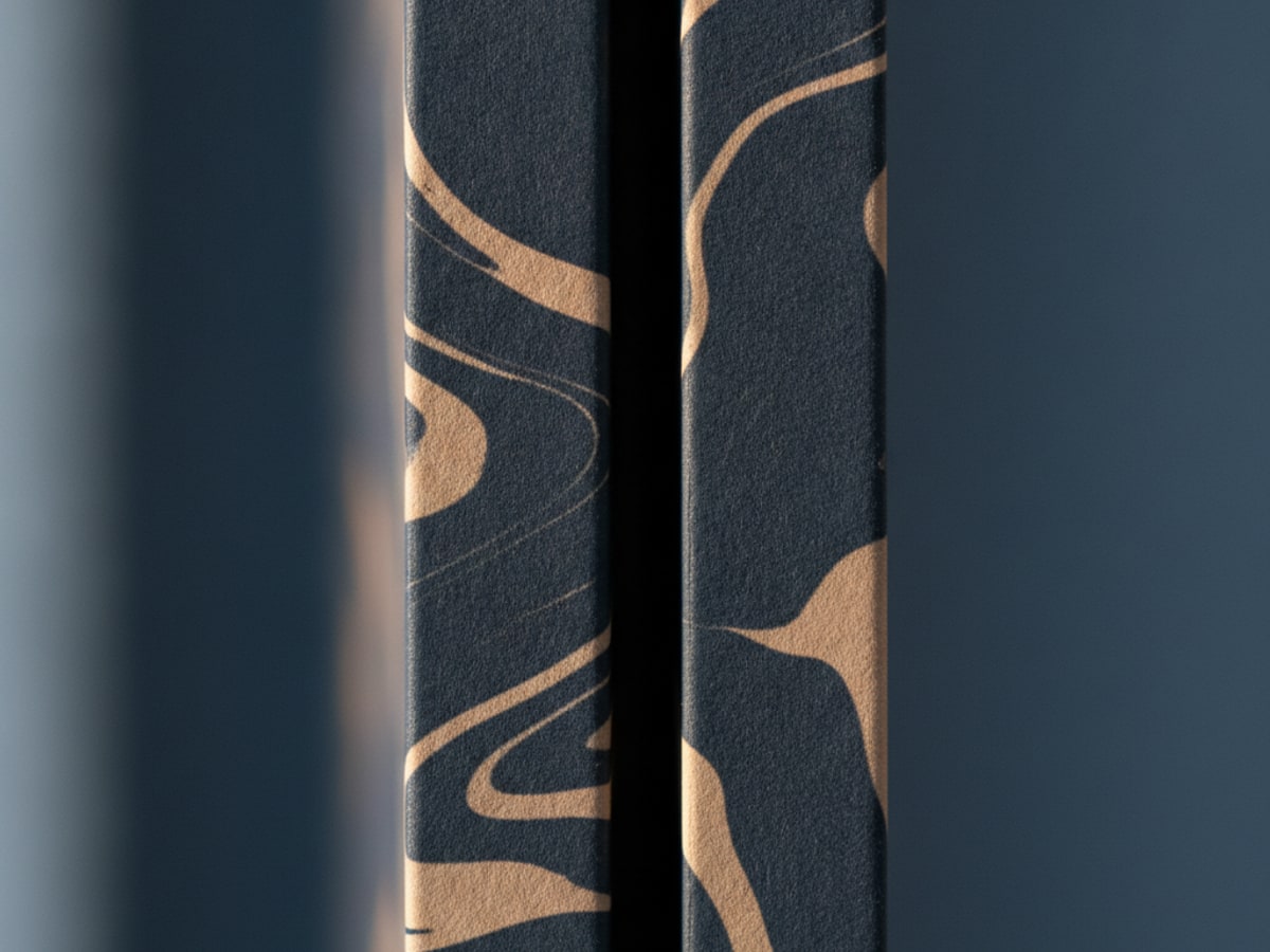 Two nearly identical printed columns held side by side, one slightly offset